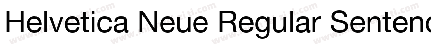 Helvetica Neue Regular Sentence Cas字体转换